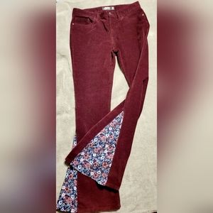 Custom made bell bottom corduroy pants